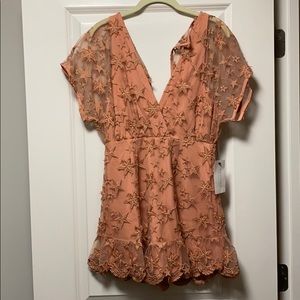 American Threads mesh star print dress